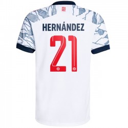 Camisola Bayern de Munique Lucas Hernandez 21 Equipamento Terceiro 2021-2022 Manga Curta